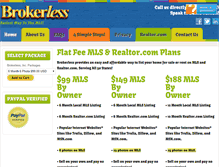 Tablet Screenshot of brokerless.com
